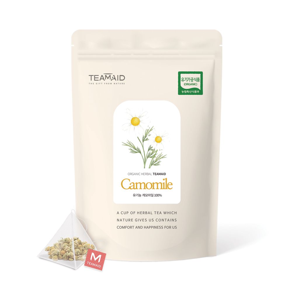 티메이드 유기농 캐모마일 허브차 삼각티백 리필백 30개입