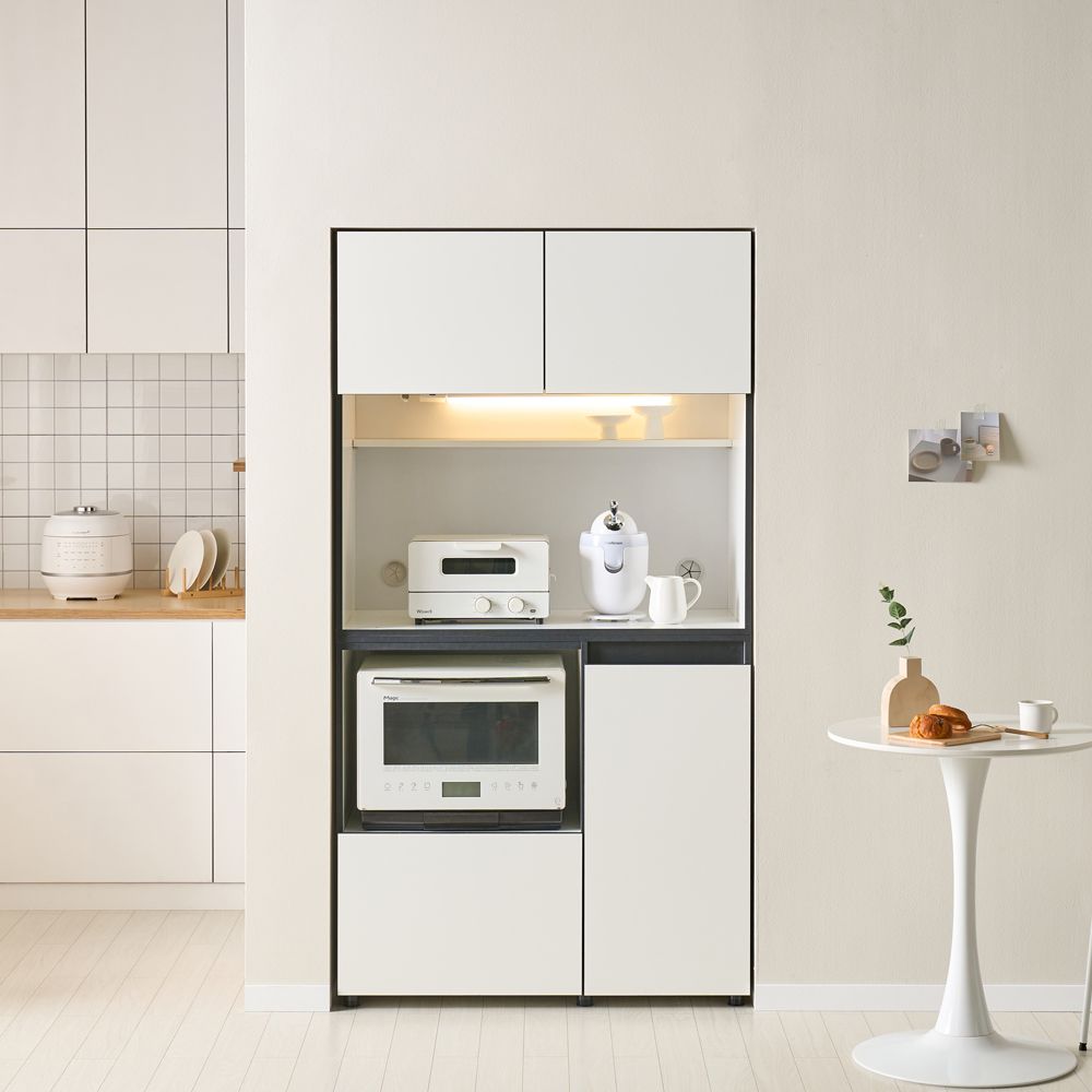 [신상품] 쉬몽 클레어 홈카페 렌지대 1000 홈카페장 주방수납장 틈새장 빌트인 냉장고장