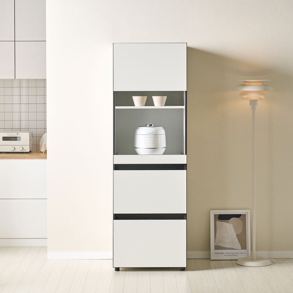 [신상품] 쉬몽 클레어 렌지대 600 홈카페장 주방수납장 틈새장 빌트인 냉장고장