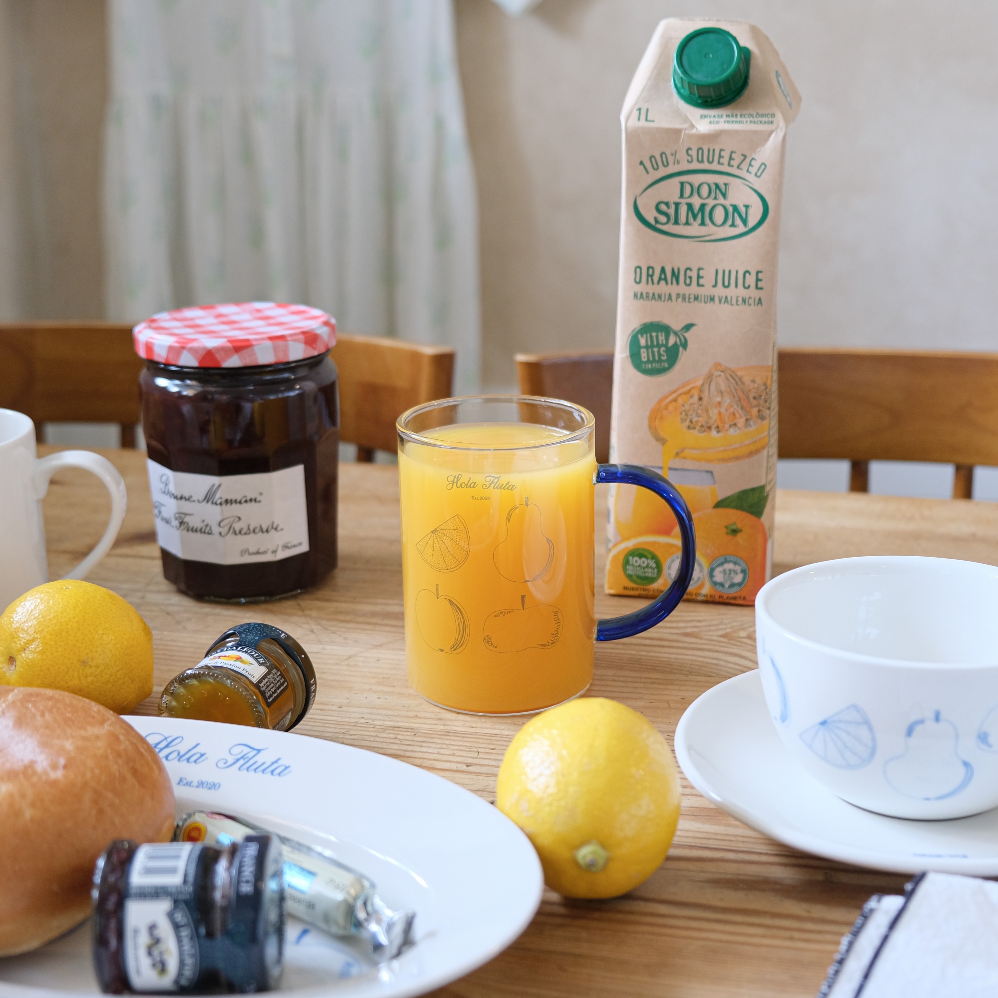 네르하 올라Hola 카페 내열 유리컵 450ml