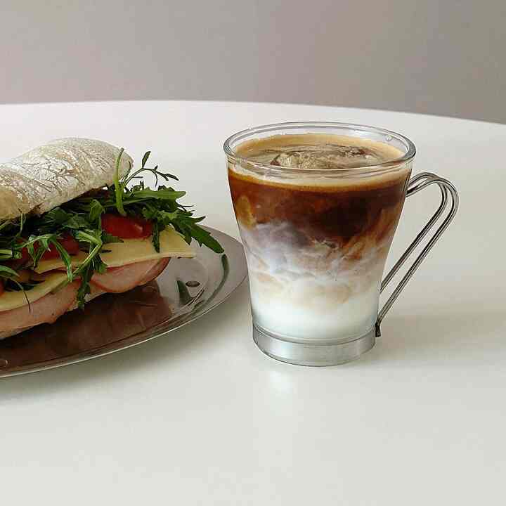 Stainless holder cappuccino グラスコップ 220ml