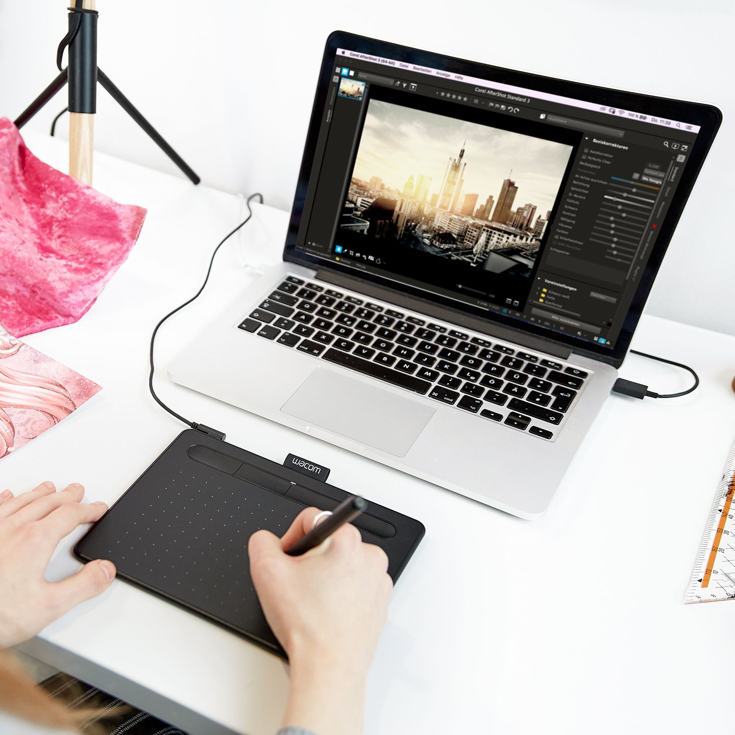 WACOM 인튜어스 타블렛 Intuos CTL-4100 블랙에디션 USB 클립스튜디오증정