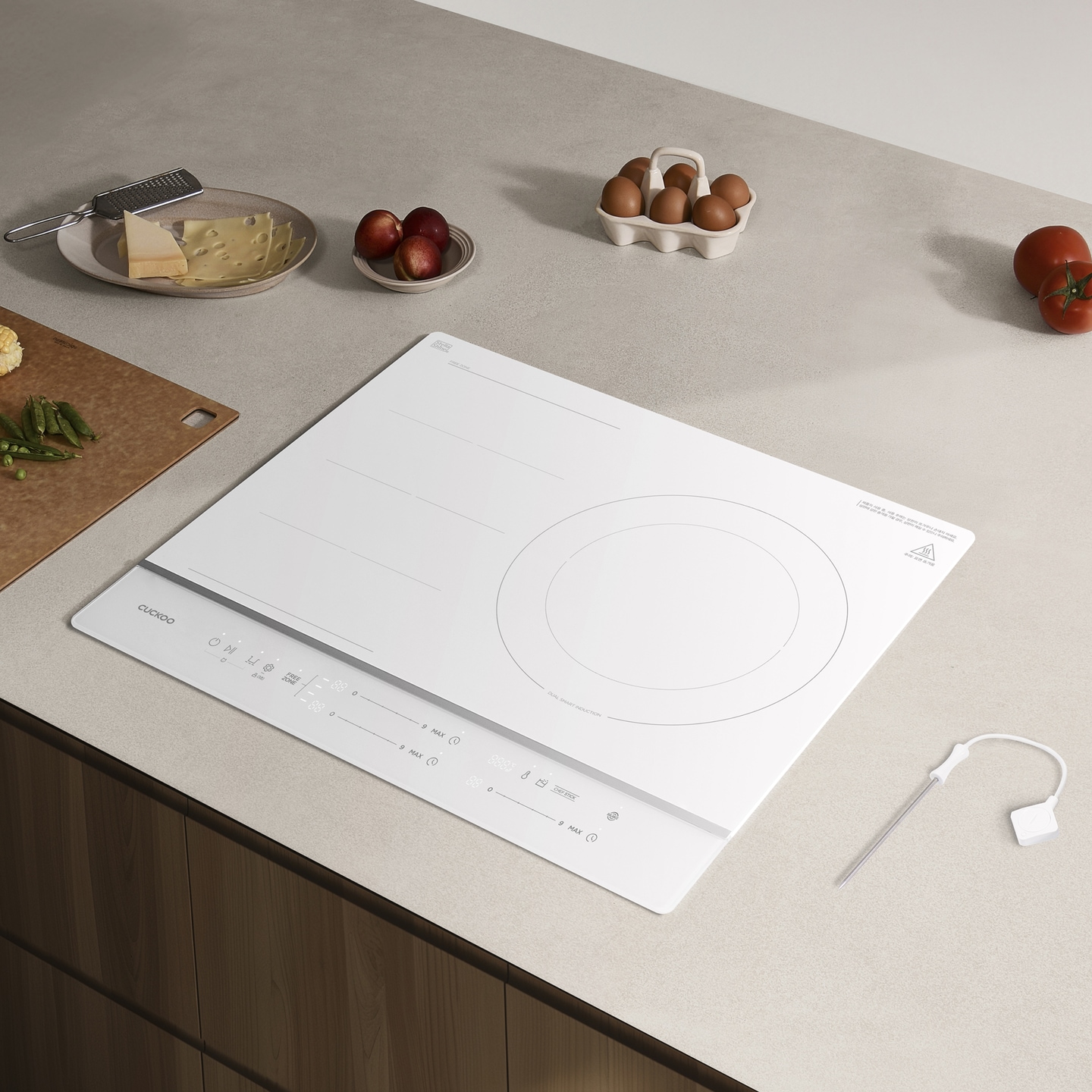 쿠쿠 카드가202.7만 프리존 셰프스틱 인덕션레인지 올화이트 CIR-GP301FAW