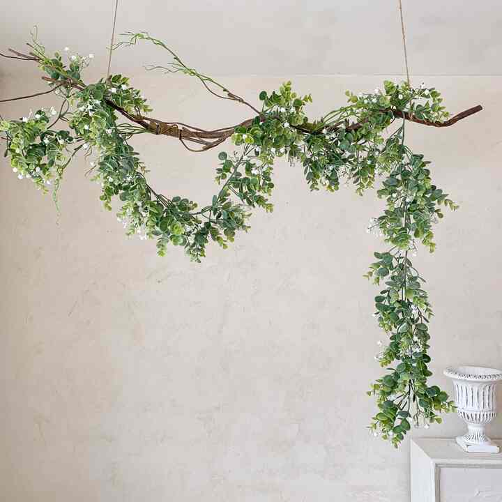 ユーカリ ハンギングプランツ 造花ガーランド［2種］