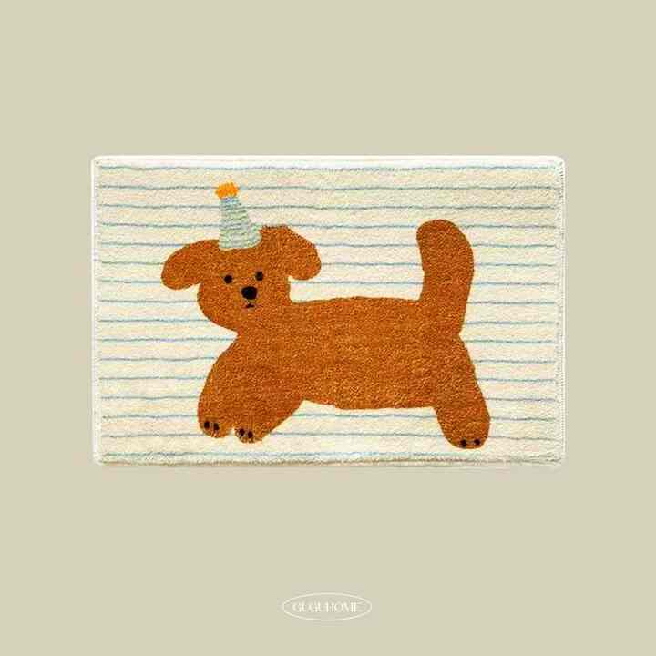 Happy party ノンスリップ ラグ［2色］