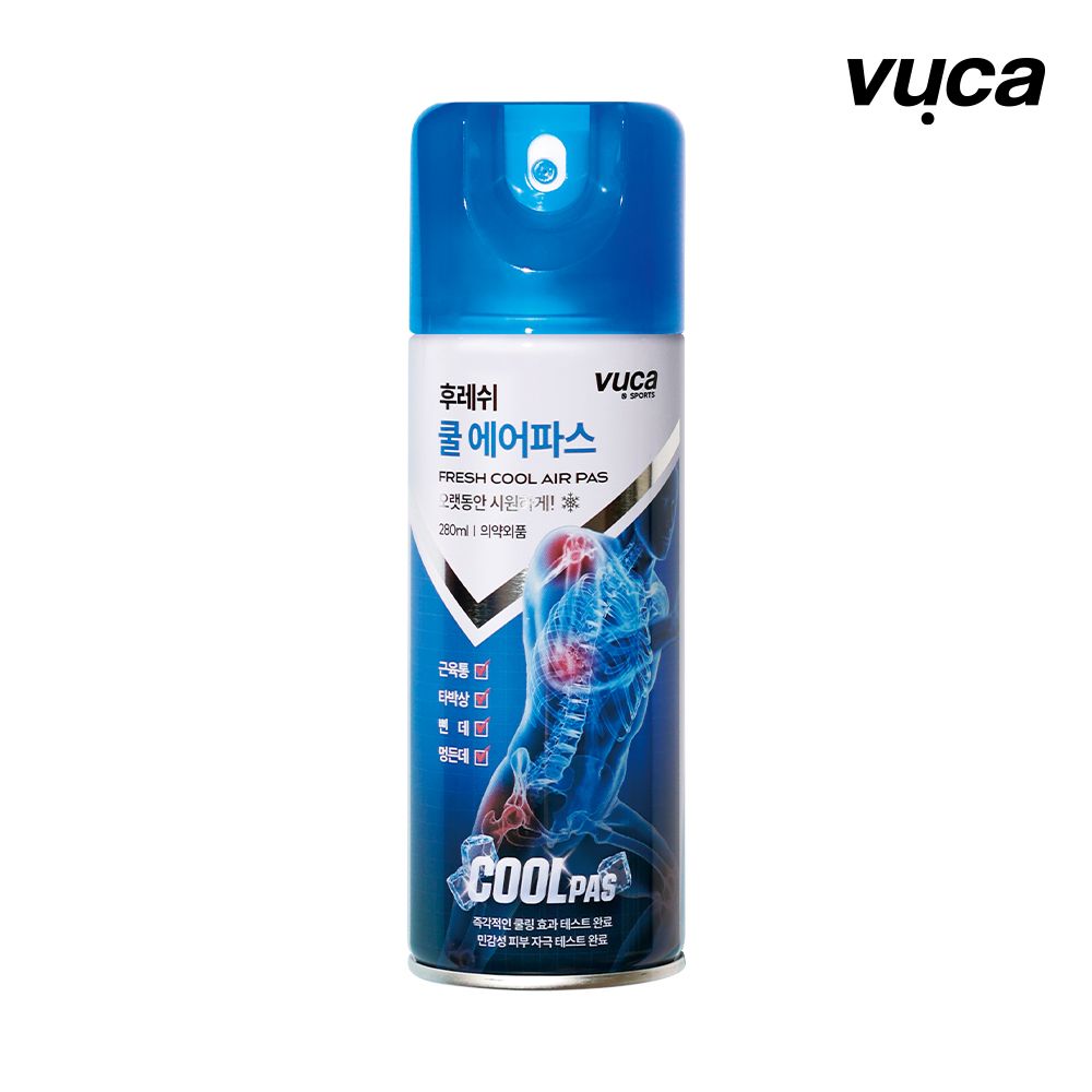 뷰카 후레쉬 쿨 에어파스 뿌리는 파스 스프레이 280ml