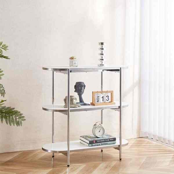 Prom 3段ラウンドサイドテーブル