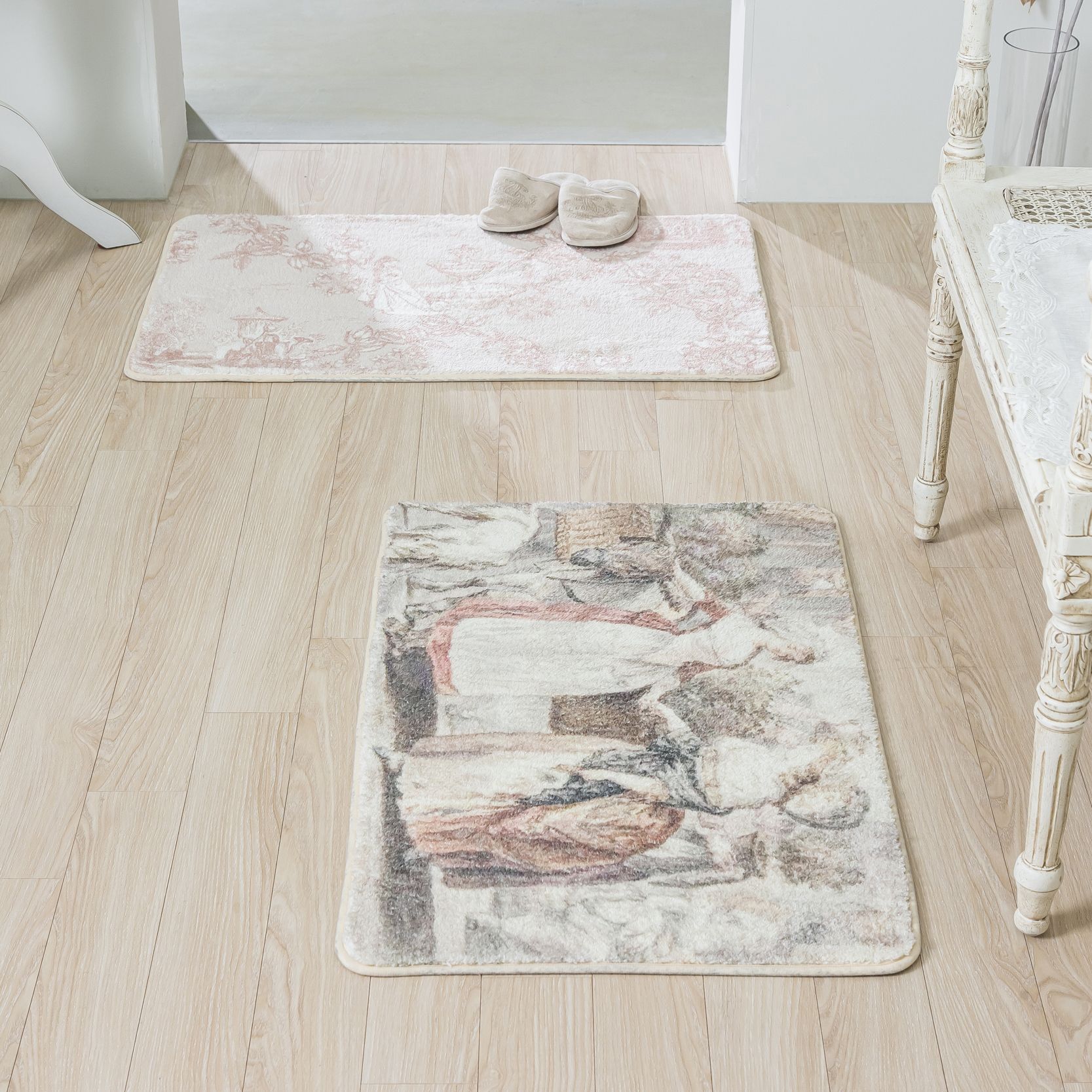 [신상품] 인뎀바움 클래식 극세사 논슬립 발매트 50x80 (2컬러)