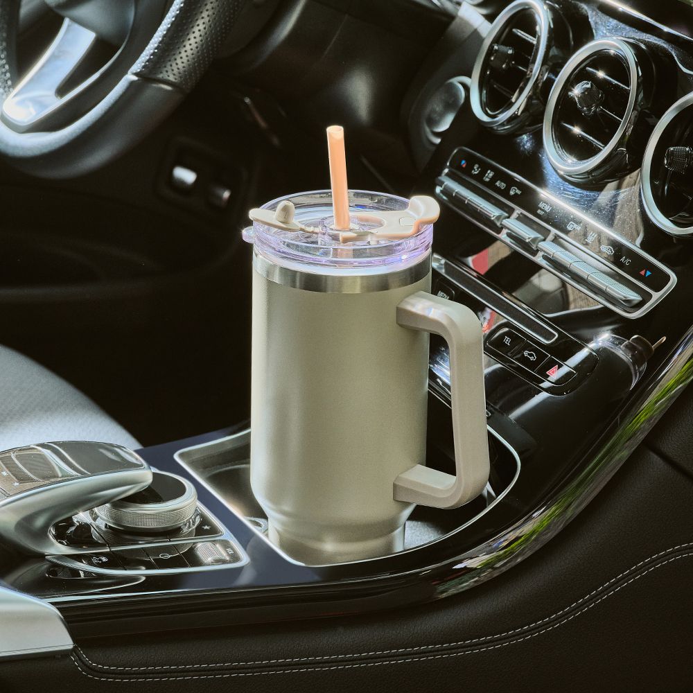 글라스락 메가 텀블러 1200mL 모카그레이