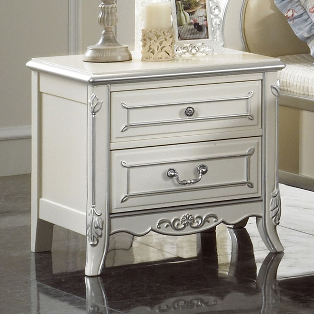 bllc퍼니처 위페르 화이트 침대 2단 원목 협탁