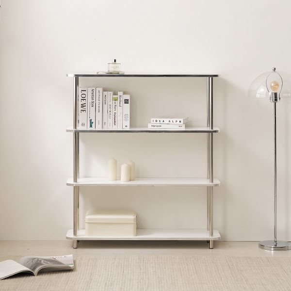 [신상품] 지베스 디어 미드센츄리 사각 수납 4단 선반 진열장 600 800 1000