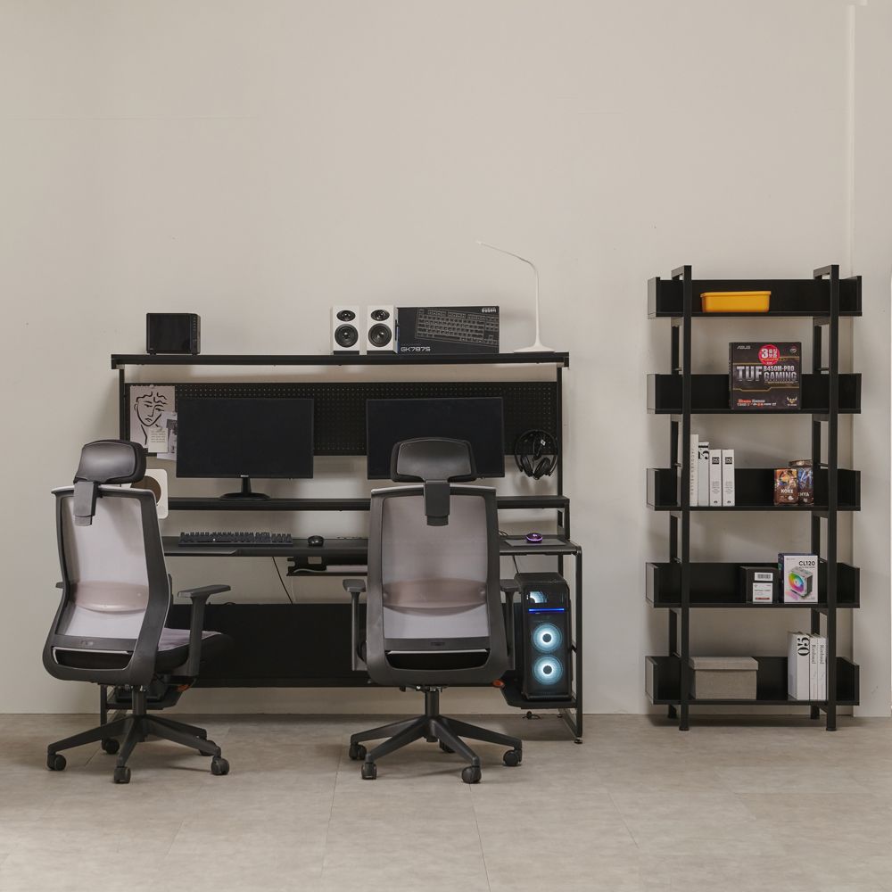 상도가구 컴퓨터책상 1-2인용 1800 게이밍데스크 와이드데스크 커플 책상