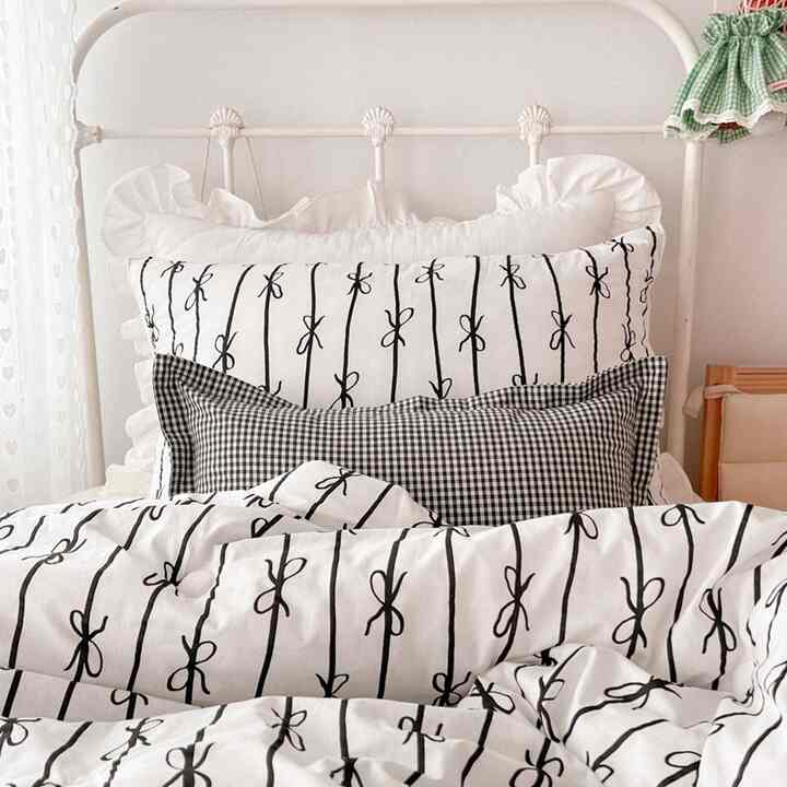 ribbon madal 掛け布団＆枕カバーセット［2サイズ・2種］