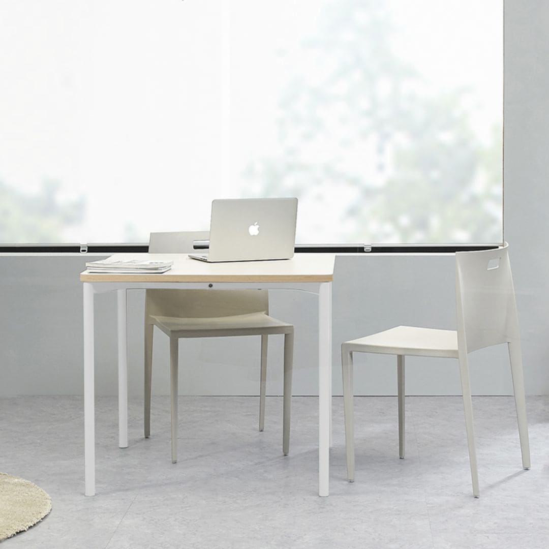 [신상품] 듀오백 라이트오피스 사각테이블 (800X800)