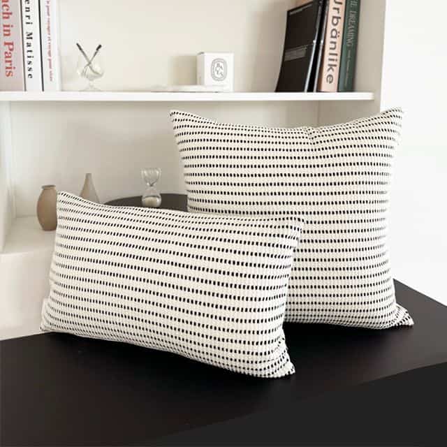 STRIPE DOBBY クッションカバー［2サイズ］