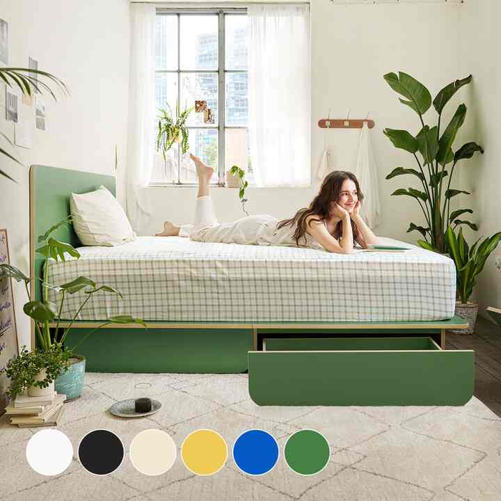 Rund ヘッド型 ベッドフレーム［2サイズ］