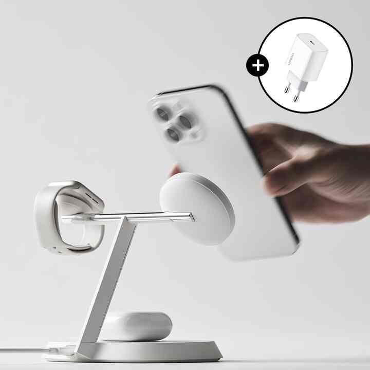 3in1 マグセーフ対応 15W ワイヤレス充電器