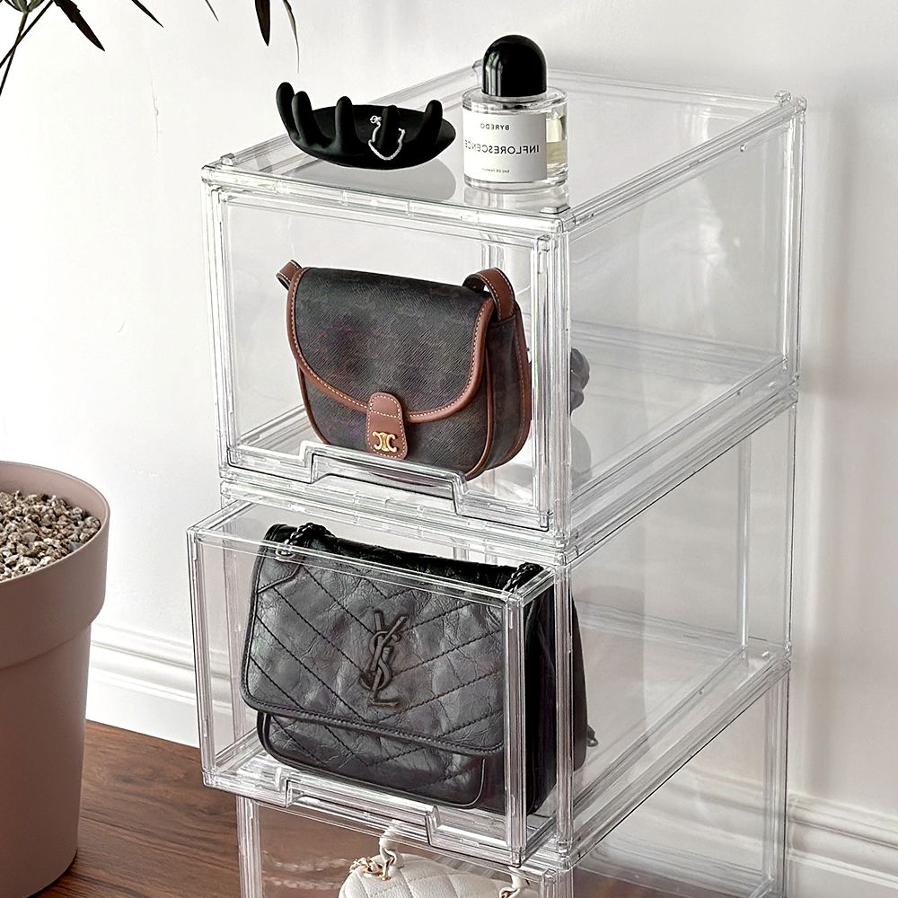 [신상품]루시아이 프리미엄 서랍형 투명 정리함 슬라이딩 다용도 굿즈 피규어 틈새 수납장 아크릴 보관함