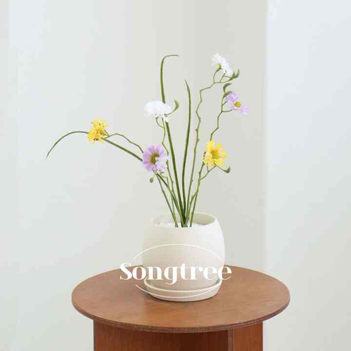 エッグ・マルグリット 造花 枝［3色］