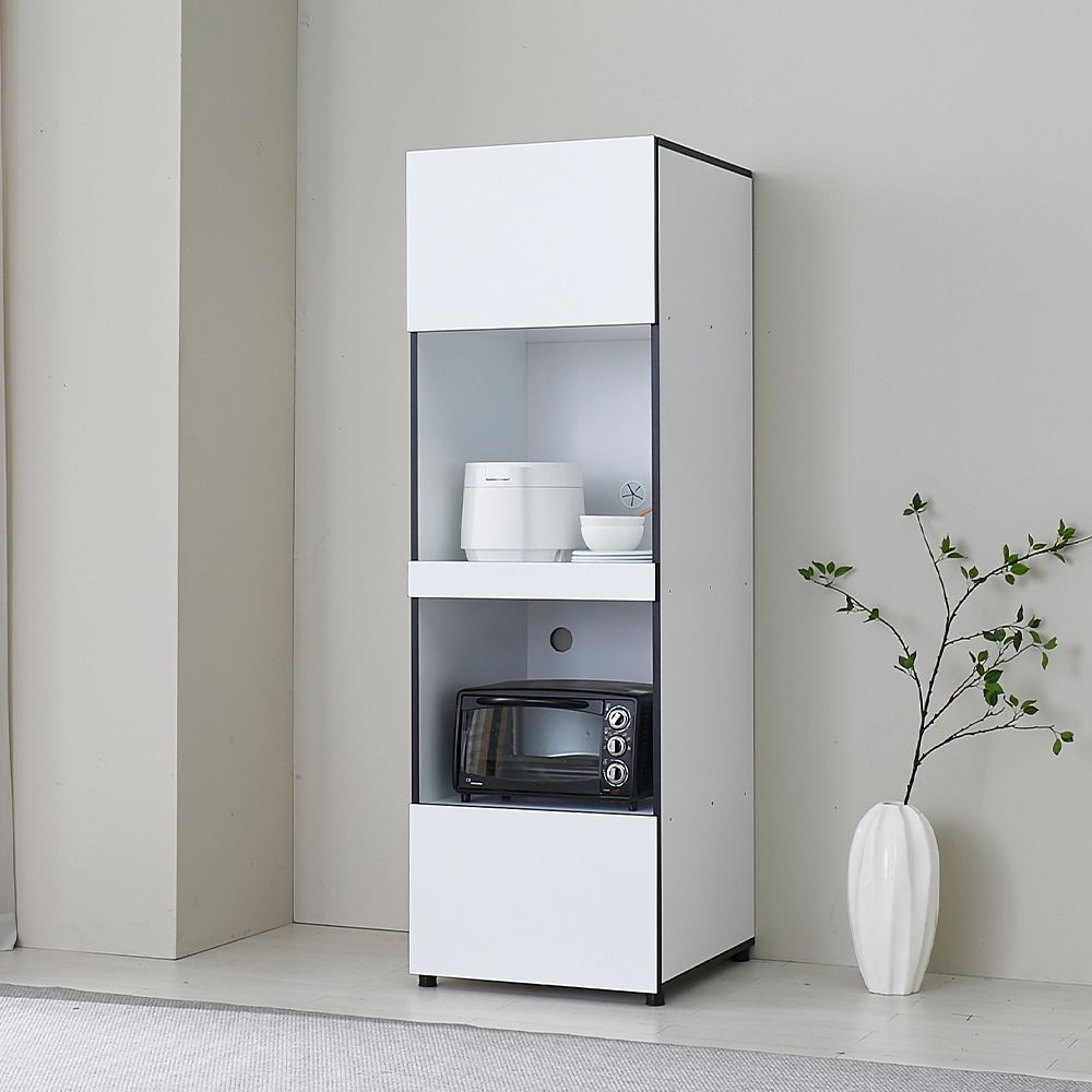 우드무드 600 큐커장 광파오븐렌지대 키큰 주방수납장 비스포크 전자레인지장 E0