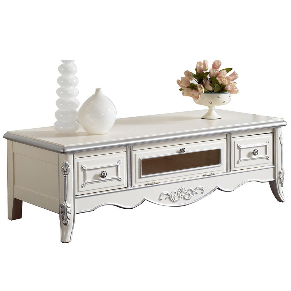 bllc퍼니처 위페르 엔틱 화이트 1200 원목 거실장