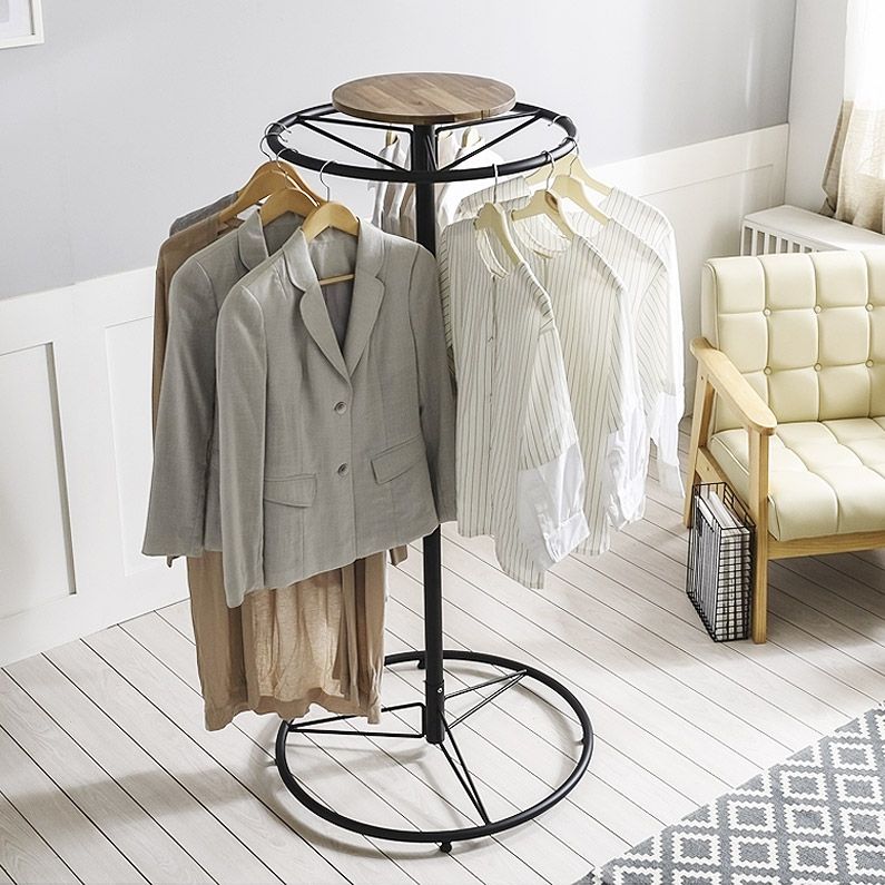 [신상품] 미곳간 원형 회전 행거 이동식 회전식