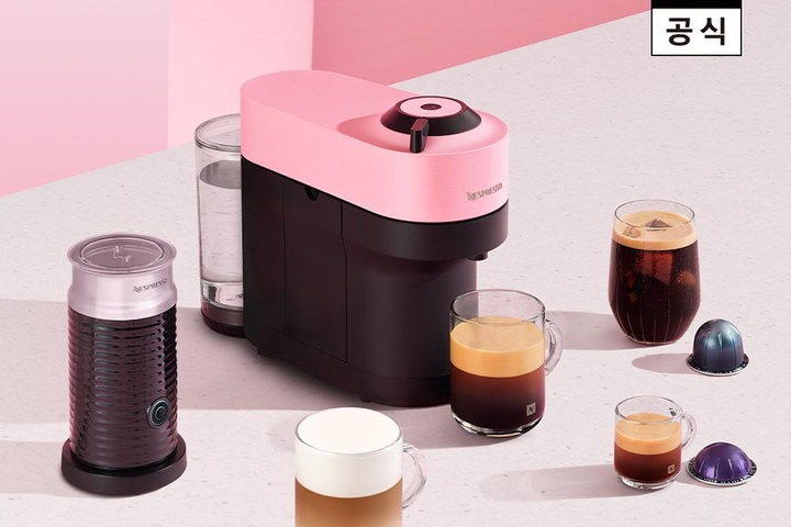 공식 버츄오 팝 캔디핑크 캡슐커피머신 + 웰컴캡슐 포함