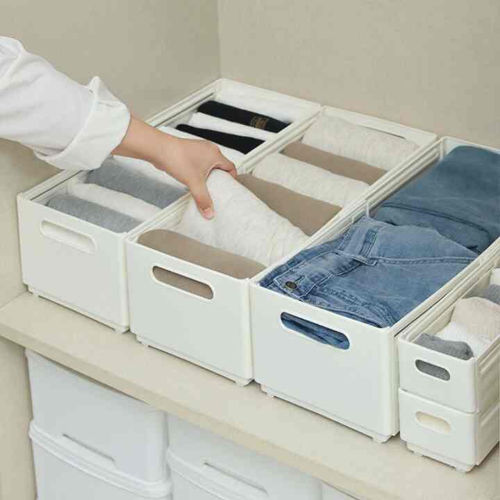 長さ調節タイプ 衣類収納ボックス［2サイズ］