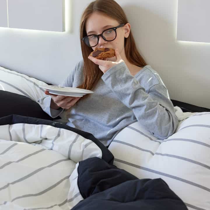 Midnight ストライプ 掛け布団［3色・2サイズ］