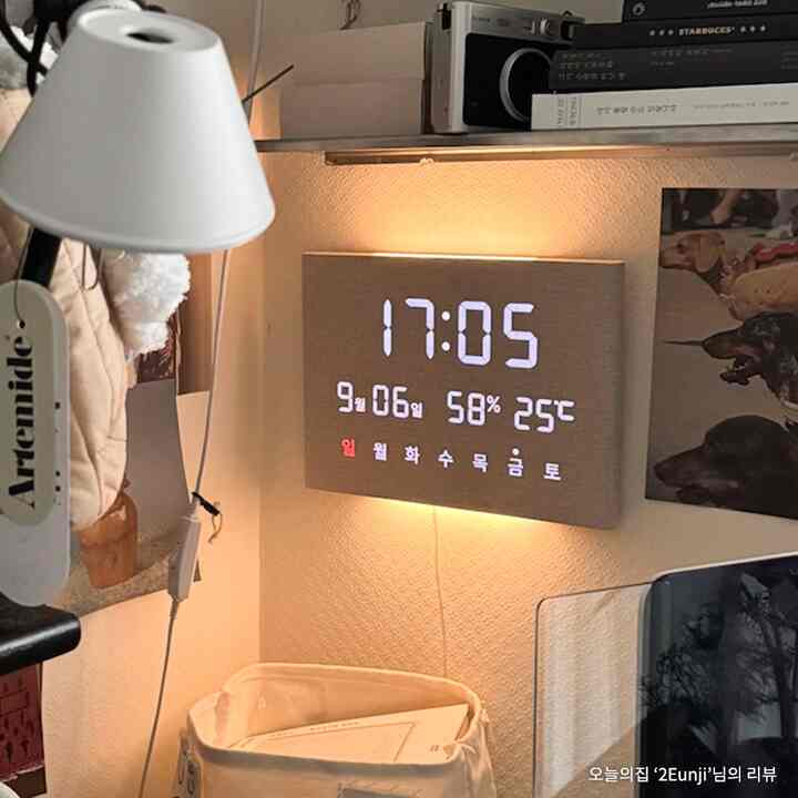 MODERN LED 置き掛け兼用時計［2サイズ］