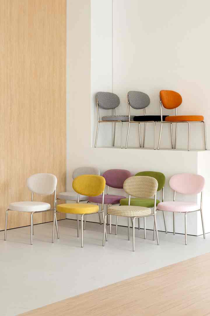 ARCHIVE シルバーフレーム チェア［12色］