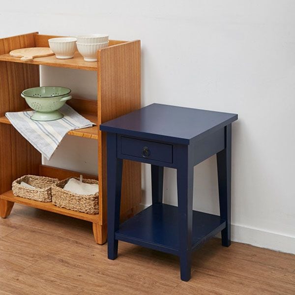 [신상품] 디노데코 프렌치 코디 원목 사이드 테이블 4 colors 거실 침실 협탁 도장가구