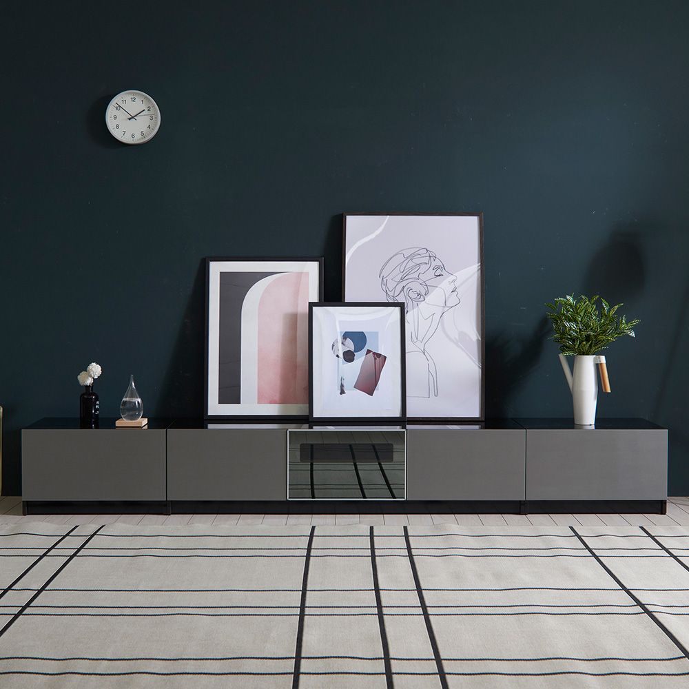 [신상품]엘레아 샤이언 메탈 2700 티비 거실장 세트