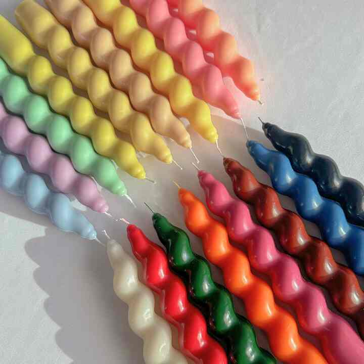 テーパー オブジェ キャンドル［17色・6種］