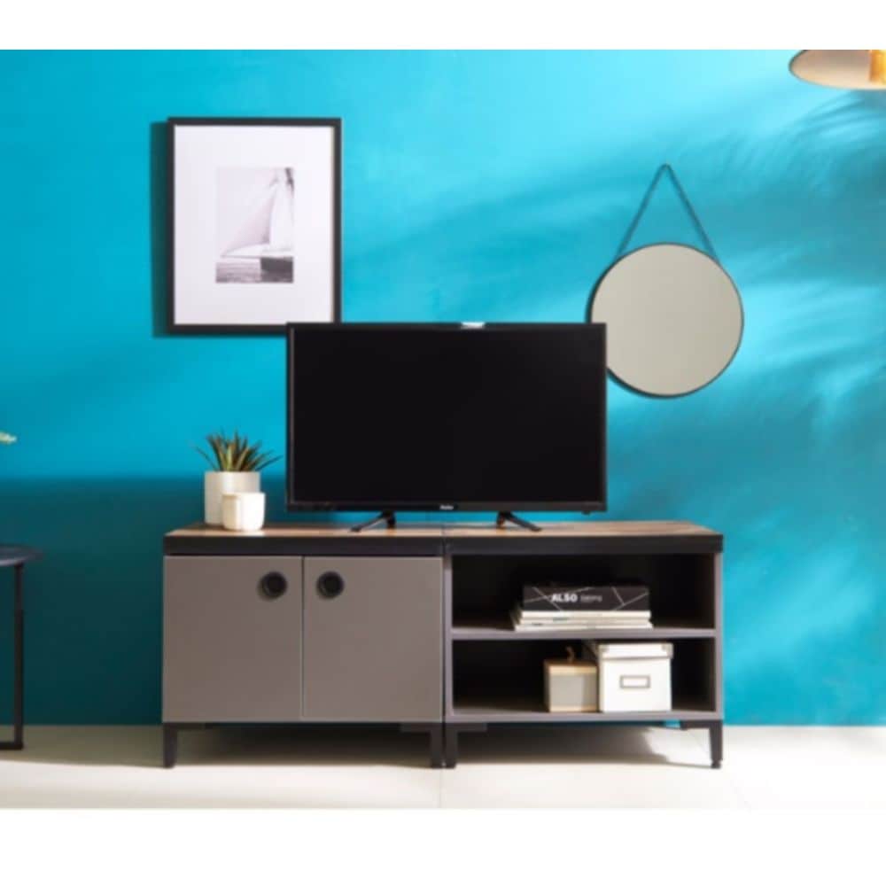 [신상품] 르봉상점 강화마루 소재 생활용품 수납 안방 티비장 1200