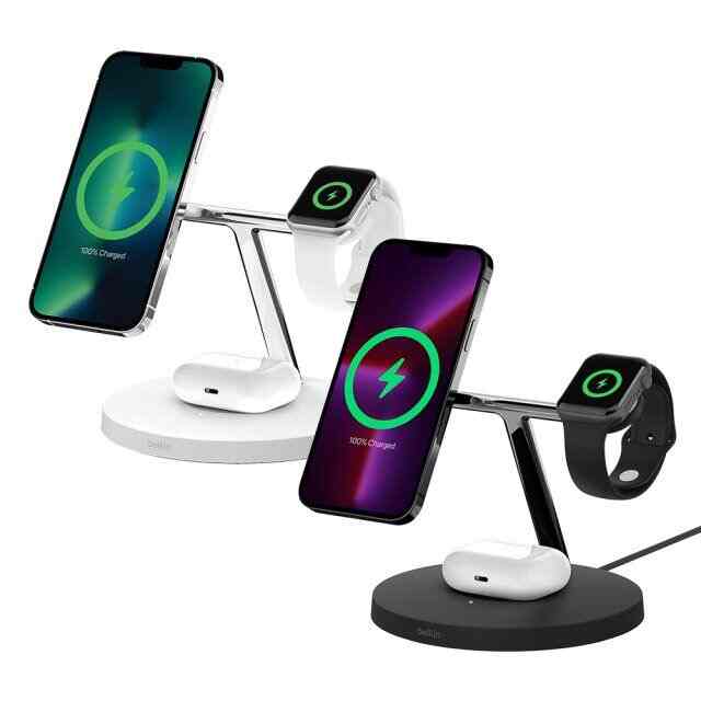 MagSafe対応 3-in-1 ワイヤレス充電器 15W［2色］