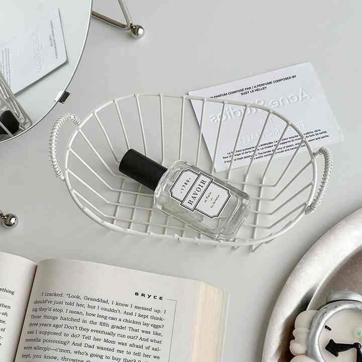 SPRING WHITE スチールバスケット