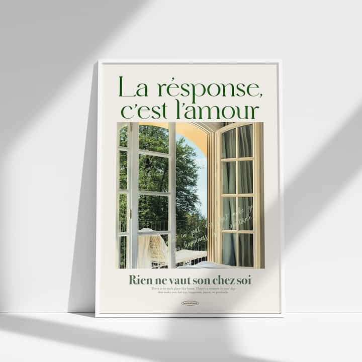 ヨーロッパの窓 休みの季節 ポスター