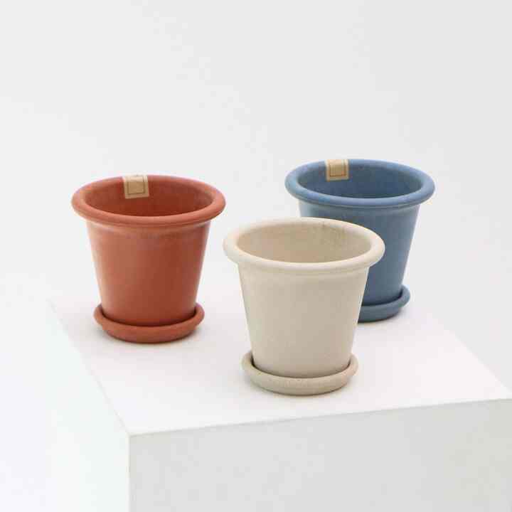 環境にやさしい 穀物 植木鉢［3色・2サイズ］