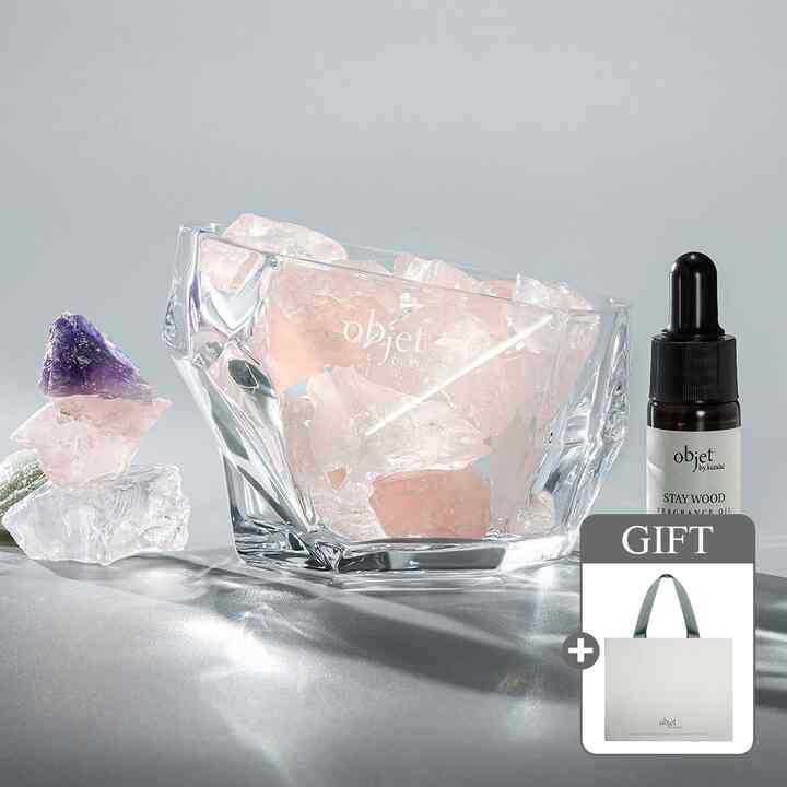 パフュームクリスタルストーンディフューザー   オブジェギフトバッグ付き