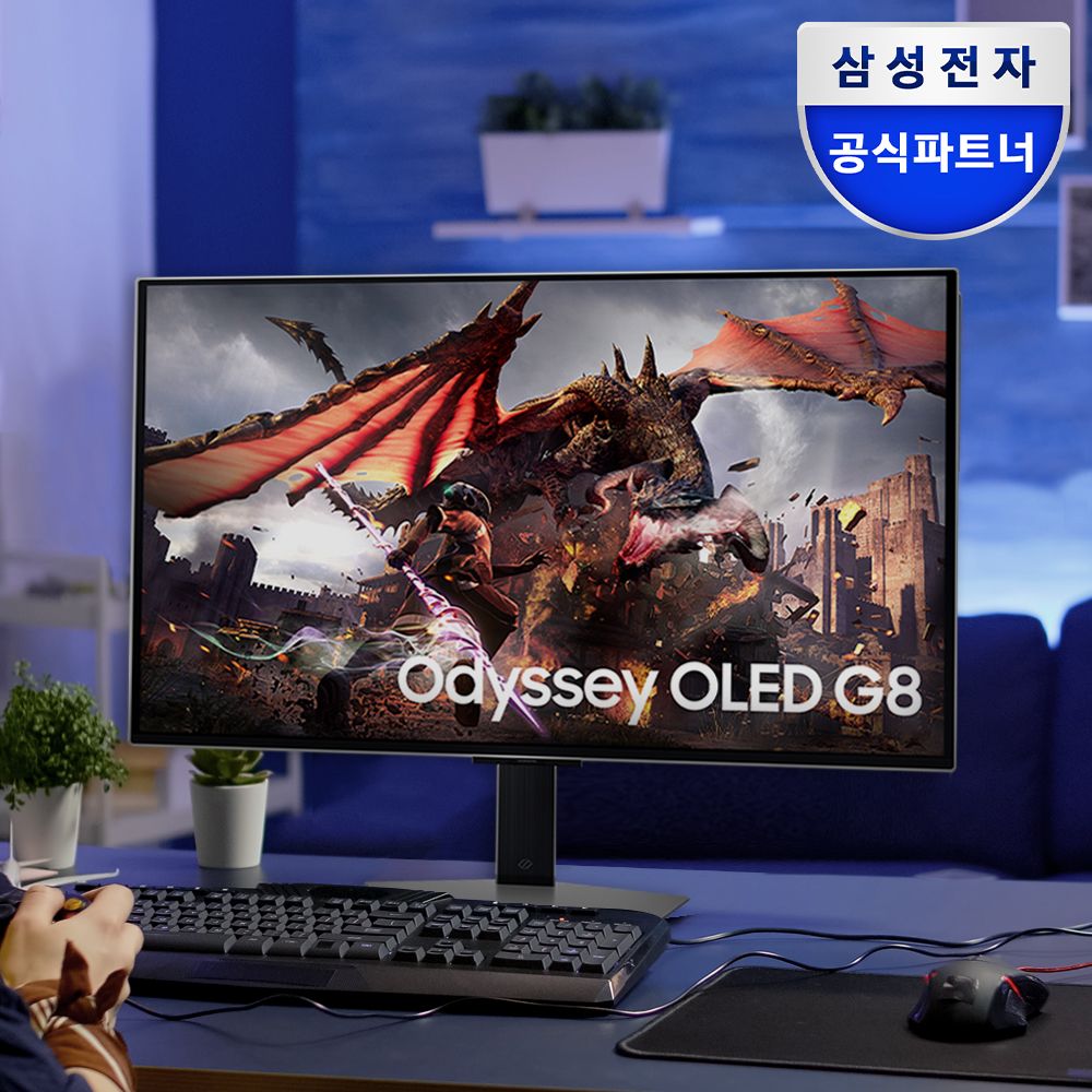 삼성전자 오디세이 OLED G8 G80SD S32DG800 80cm OLED UHD 게이밍 모니터
