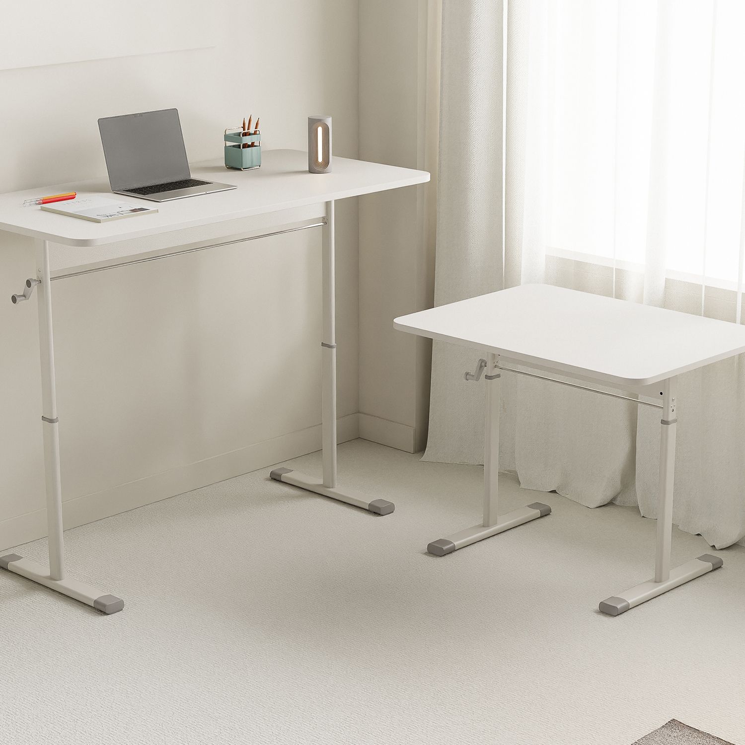 [신상품]나래창작소 높이 조절책상 높낮이 스탠딩 모션데스크 책상 1200x600