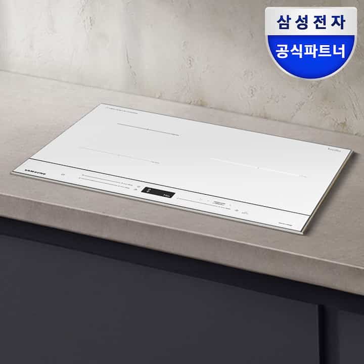 BESPOKE NZ63D650AXH 3口IHクッキングヒーター グラムホワイト