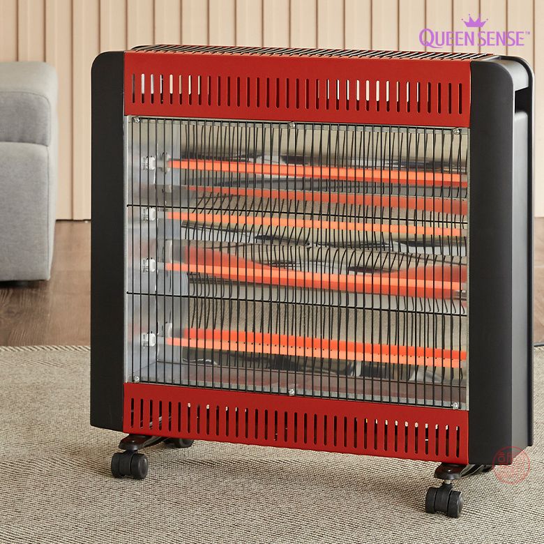 퀸센스 3단 카본 전기히터 8000CT 고효율 카본램프 가정용 사무실 식당 전기난로 화장실 욕실