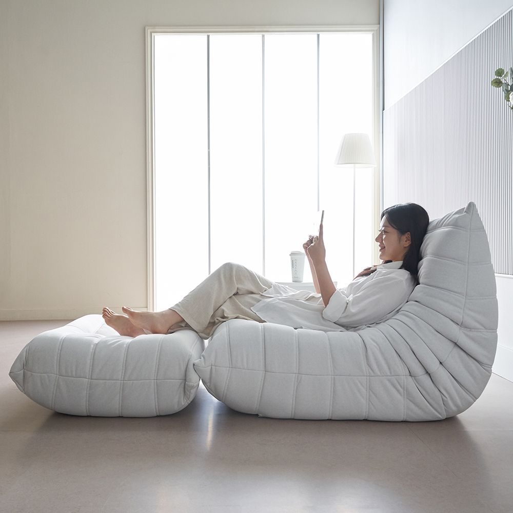 에보니아 빅터 릴렉스2인용쇼파 아쿠아스웨이드 빈백소파 스툴포함