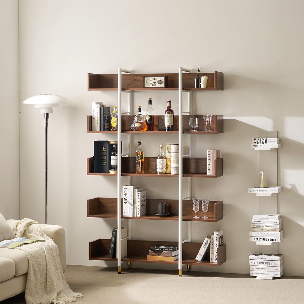 상도가구 제련공단 철제 책장 원형 1200 5단 거실 서재 책꽂이 북선반 진열장 공간분리