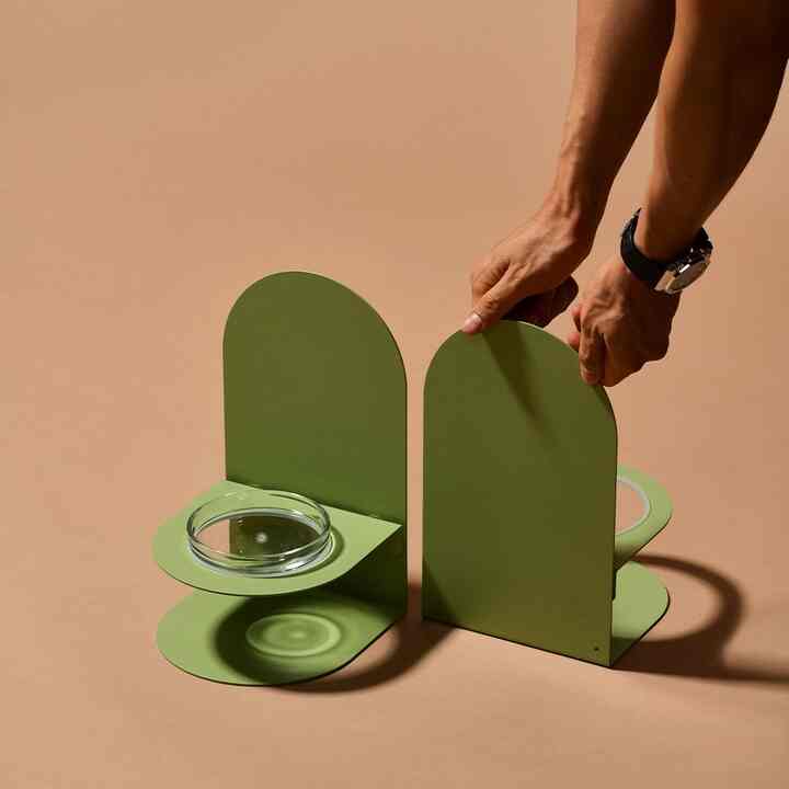 スリム ペットエサ入れ 水入れ