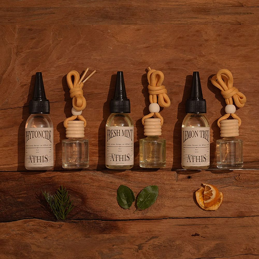에이디스 차량용 천연 방향제 카디퓨저 30ml2 3가지향(피톤치드/레몬/민트)