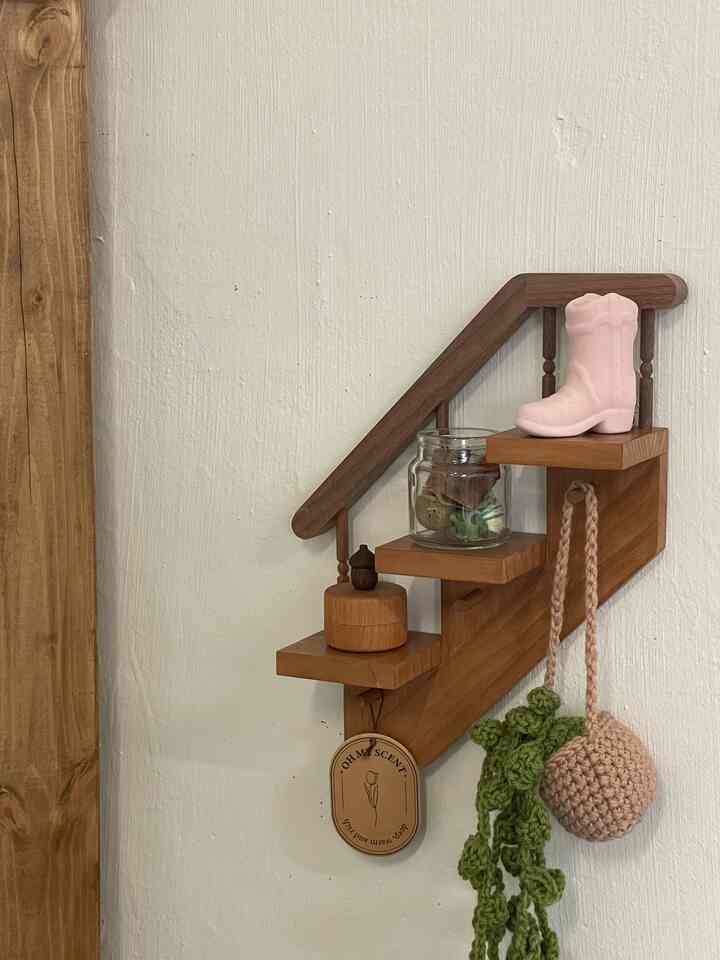 階段 ウォールシェルフ