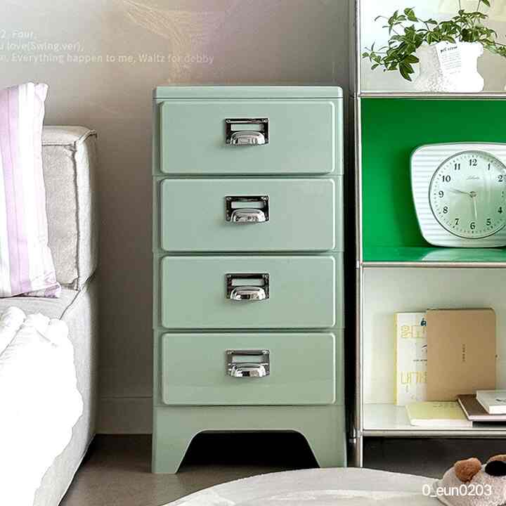 Mid-Century Vintage Steel Drawer Chest